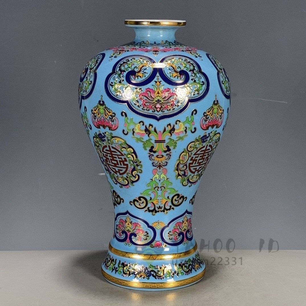 景徳鎮 陶磁器 官窯 花瓶 工芸品 美術品 置物