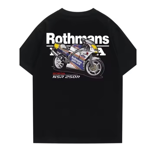 NSR250R Tシャツ Lサイズ ロスマンズ MC16 MC18 MC21 MC28 Jha ハルクプロ ドッグファイト PGM