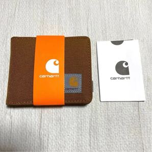 新品 Carhartt 二つ折り財布 カーハート ウォレット ブラウン