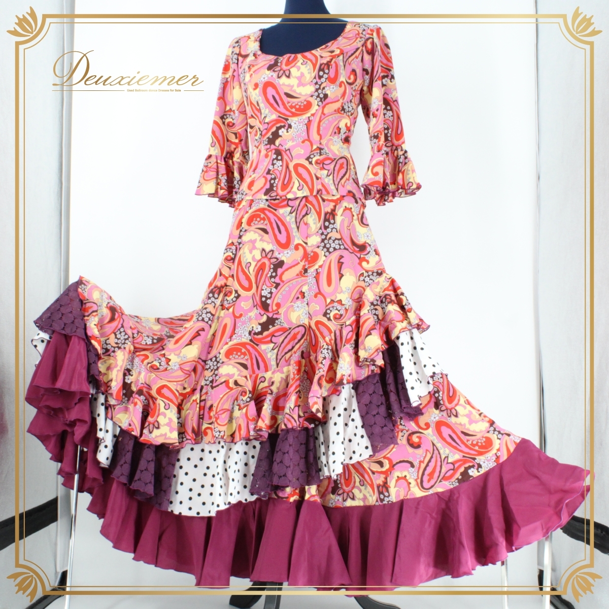 【美品 フラメンコ衣装】花柄フリル HERMOSA IBERIA ファルダ 2025年最新】Yahoo!オークション -hermosa(フラメンコ)の中古品