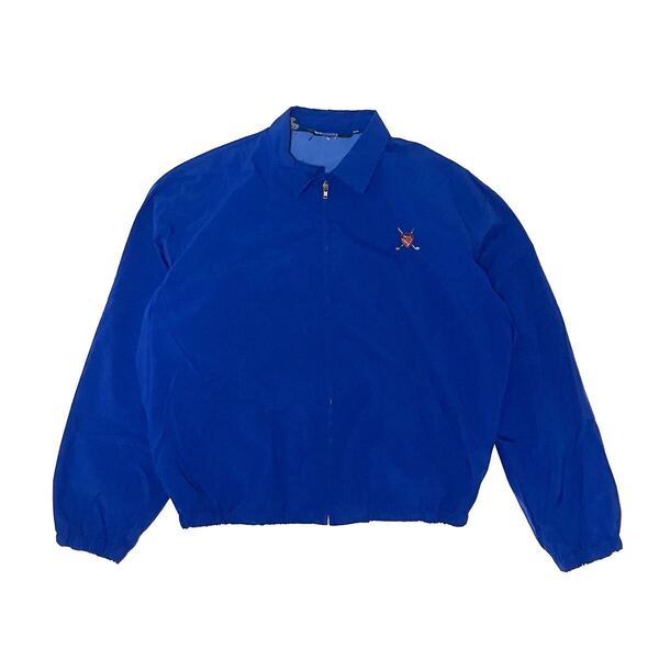 美品 XL ポロ ゴルフ Polo Golf ナイロン スウィングトップ ブルー 青 ラルフローレン ロゴ 刺繍 90’s 90年代 ジャケット ライトアウター