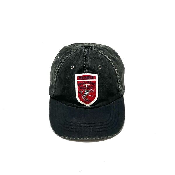 美品 ポロ ラルフローレン ダッド ベースボール キャップ ブラック 帽子 黒 Polo Ralph Lauren 2000’s Y2K アップリケ クライミング