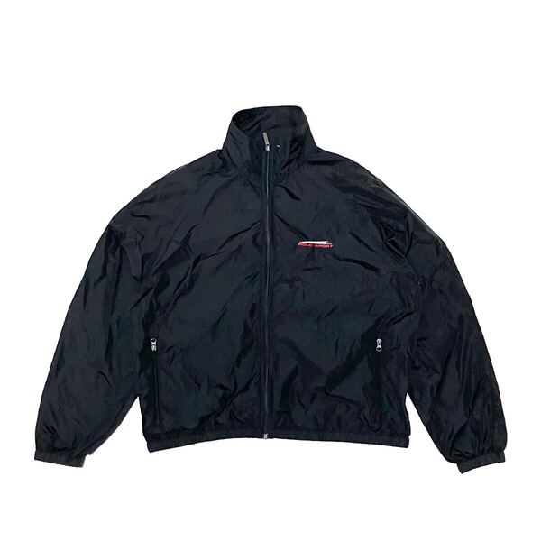 L 美品 ポロスポーツ Polo Sport ナイロン ジャケット ウインドブレーカー 90’s 90年代 ブラック 黒 スイングトップ ライトアウター