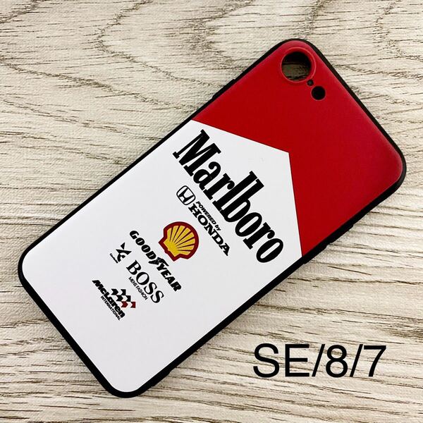 マールボロ マクラーレン ホンダ iPhone 8 / 7 / SE ケース F1 McLaren Honda マルボロ アイルトン・セナ スマホ