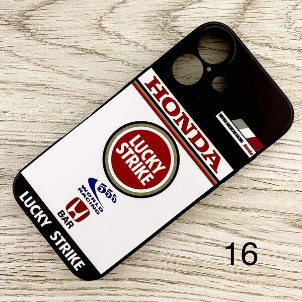 ラッキー ストライク B・A・R ホンダ iPhone 16 ケース F1 BAR 006 ジェンソン・バトン 佐藤琢磨 BAR スマホ