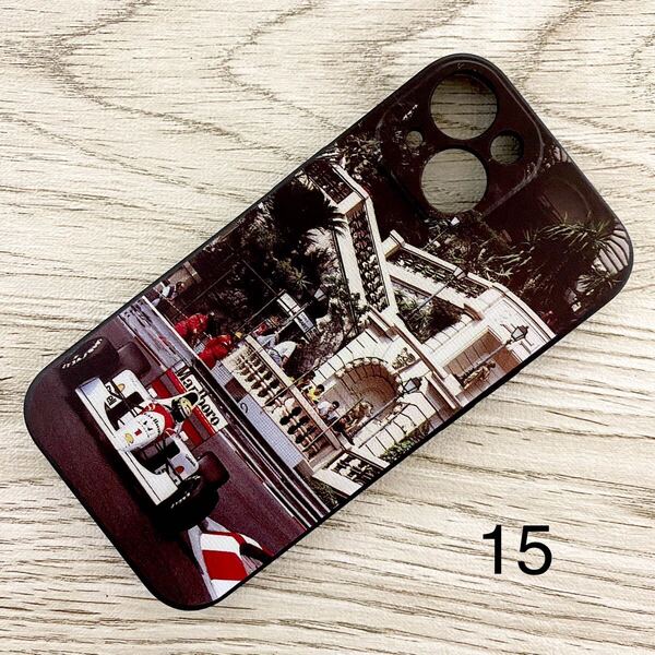 アイルトン・セナ モナコ GP iPhone 15 ケース F1 ローズ・ヘアピン マクラーレン ホンダ スマホ