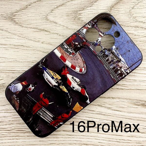 アイルトン・セナ ナイジェル・マンセル iPhone 16 Pro Max ケース F1 モナコ ローズ・ヘアピン マクラーレン ホンダ ウィリアムズ スマホ