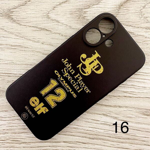 JPS ロータス #12 レイン iPhone 16 ケース F1 Lotus ルノー アイルトン・セナ 雨 水滴 スマホ