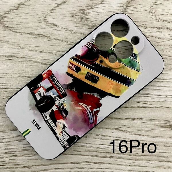 アイルトン・セナ アート iPhone 16 Pro ケース F1 マクラーレン ホンダ McLaren Honda スマホ