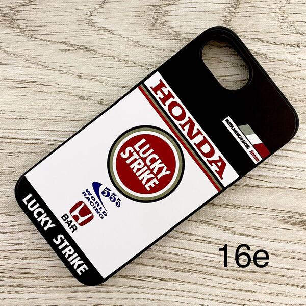 ラッキー ストライク B・A・R ホンダ iPhone 16e ケース F1 BAR 006 ジェンソン・バトン 佐藤琢磨 BAR スマホ