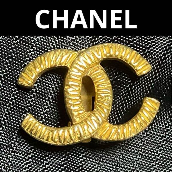 【m】シャネル CHANEL ヴィンテージ ココマーク イヤリング 片方 ゴールドカラー