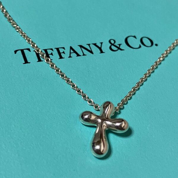 【ws3850.20250509】Tiffany ティファニー エルサ・ペレッティ スモールクロス ネックレス シルバー925 SV SILVER 箱付き
