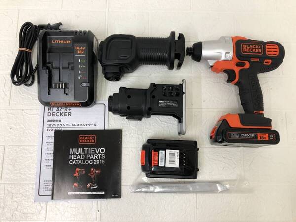 BLACK+DECKER ブラックアンドデッカー 電動マルチツールキット EVO183C2