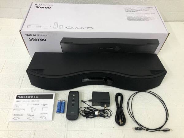 A)MIRAI SPEAKER STEREO ミライスピーカー ステレオ テレビ用スピーカー SF-MIRAIS6