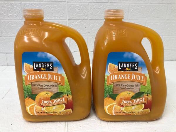 LANGERS ORANGE ランガース オレンジジュース 3.78L x 2本 賞味期限:2026.7.7