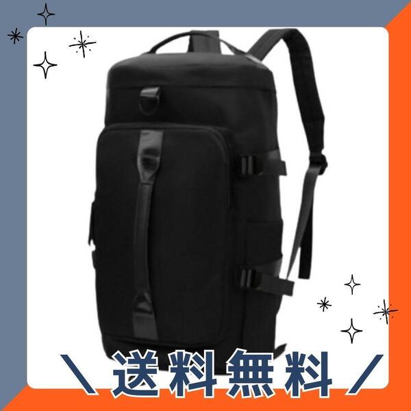 ブラック ボストンバッグ バックパック リュック 軽い ショルダーバッグ 3way 部活 合宿 防水 黒