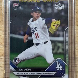 【送料無料】2025 Topps now #3 佐々木 朗希 Roki Sasaki Dodgers ドジャース RC Rookie ルーキー Debut 東京シリーズ デビュー戦(3)