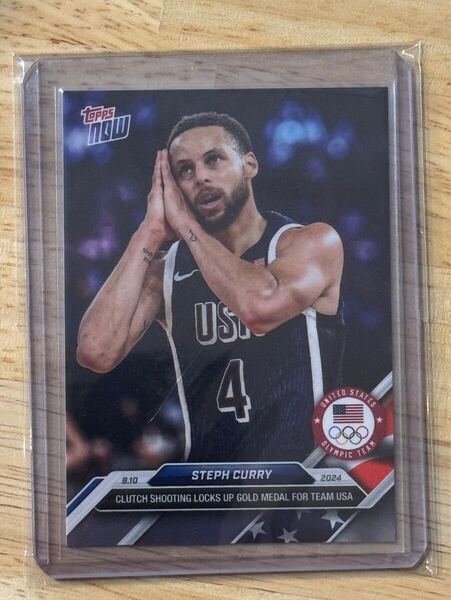 【送料無料】 topps now ステフィン・カリー Stephen Curry 27 TEAM USA アメリカ代表 オリンピック パリオリンピック 2024