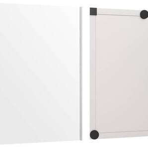 brisafe 割れない 浴室ミラー 鏡面フィルム 40×45CM 曇らない 防水 お風呂 浴室鏡 マグネットタイプ 防災 地震対策 おしゃれ シルバー