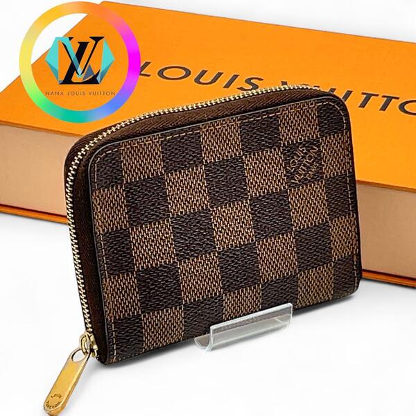 【最高級美品】LOUIS VUITTON ヴィトン ルイヴィトン ダミエエベヌ ジッピー コインパース N63070 コインケース ダミエ 財布 カードケース