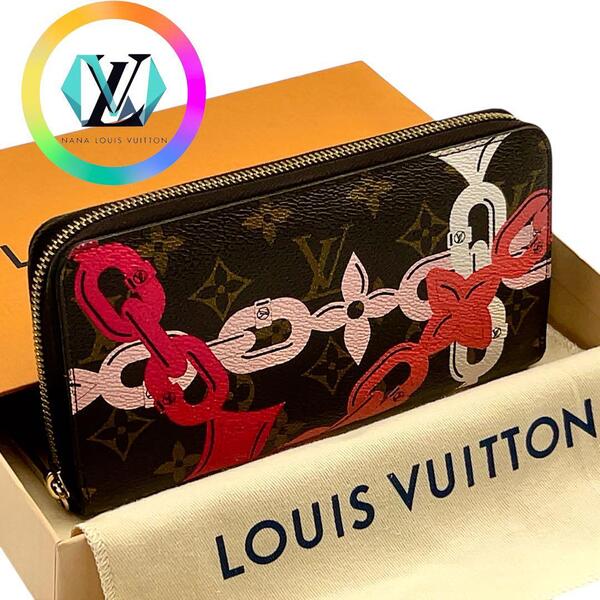 【極上美品/希少】LOUIS VUITTON ヴィトン ルイヴィトン モノグラム ベイ ジッピーウォレット 財布 ウォレット レザー メンズ 長財布 高級