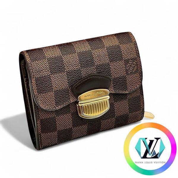 【最高級美品】Louis Vuitton ヴィトン ルイヴィトン ダミエ コアラ ポルトフォイユジョイ 財布 ウォレット カードケース 三つ折り財布
