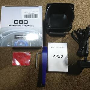 【送料無料】日本語版 A450 HUD OBD+GPS+傾斜計 多機能マルチメーター