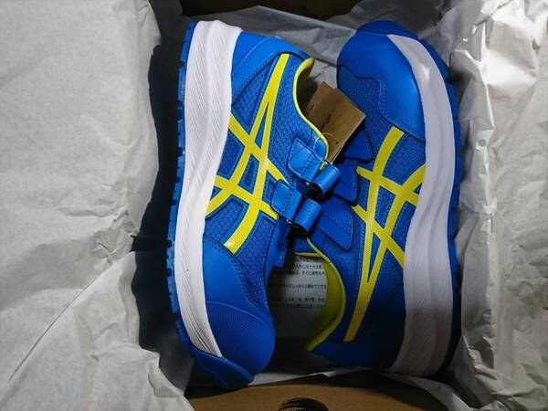 【送料無料】【未使用】【完売品】ASICS WINJOB CP215 25.5cm BLUE/YELLOW アシックス ウィンジョブ ブルー/イエロー 安全靴