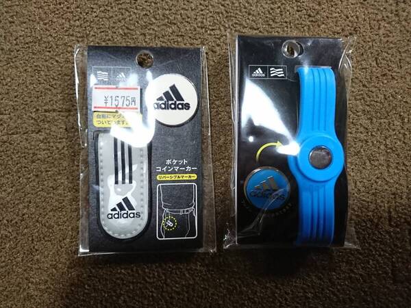 【送料無料】【未開封】adidas Golf アディダス ゴルフ マグネットマーカー 2個セット ボールマーカー クリップマーカー
