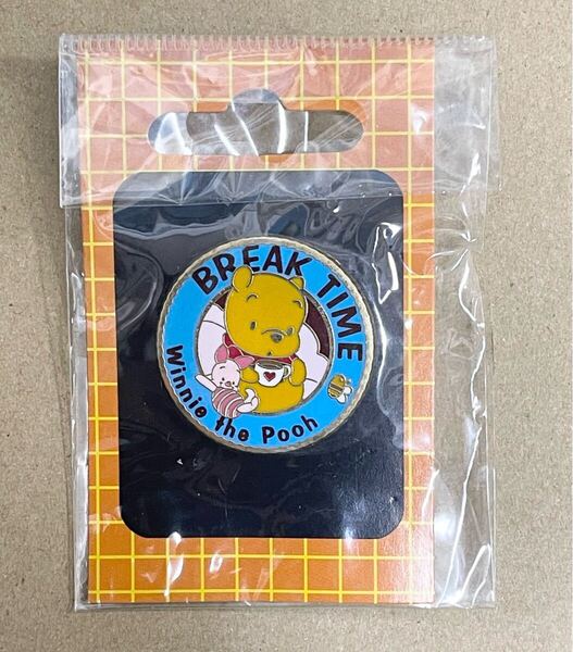くまのプーさん BREAK TIME ブレイクタイム 青 ピン ディズニー ディズニーストア