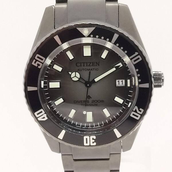 【美品】CITIZEN シチズン プロマスター MARINEシリーズ メカニカルダイバー200m NB6025-59H 箱保付きメンズ腕時計