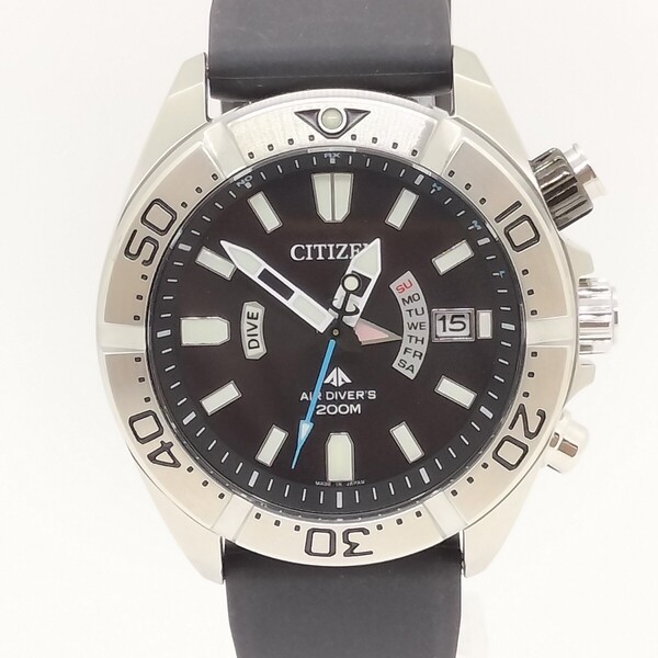 【良品】CITIZEN シチズン PROMASTER プロマスター MARINEシリーズ エコ・ドライブ電波 ダイバーズ PMD56-3083 箱保付きメンズ腕時計