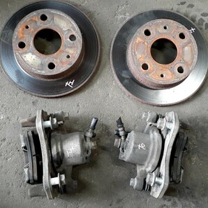 L375S タント フロント ブレーキ 左右セット 状態良 NA キャリパー ローター ダイハツ 47730-B2012 47750-B2012 43512-B2060 04465-B2030
