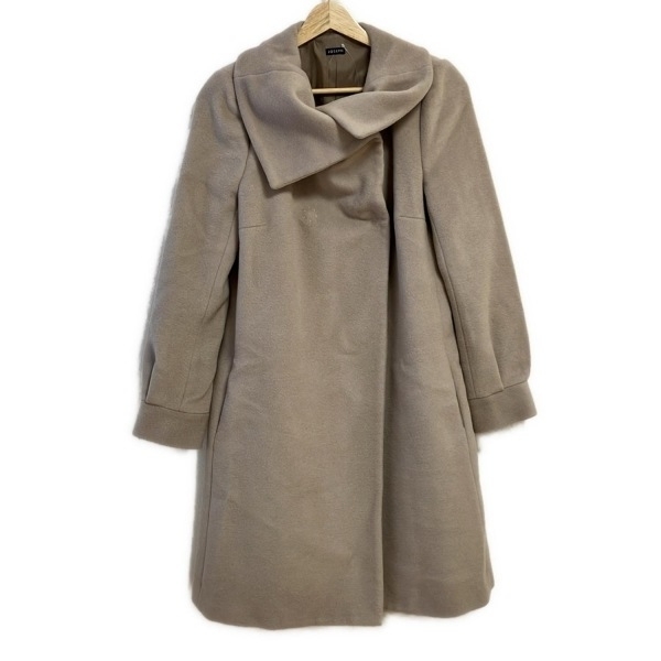【中古品】JOSEPHアイボリー フード付き ロングコート 中古品】JOSEPHアイボリー フード付き ロングコート