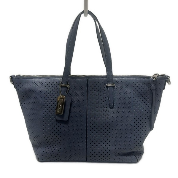 美品 コーチ ブリーカー 大容量　トートバッグ ショルダーバッグ　肩掛け レザー 美品COACHコーチ レザー2wayショルダーバッグA4トートバッグ