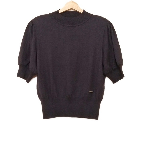 美品 フォクシー 半袖ニット ボーダー ネイビー 白 38 - メルカリ