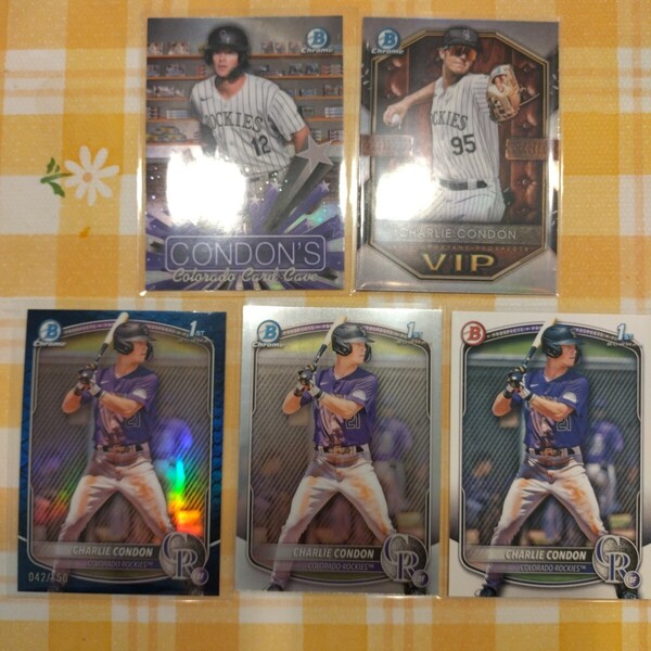 CHARLIE CONDON トレーディングカード 2025 bowman Topps Baseball RC
