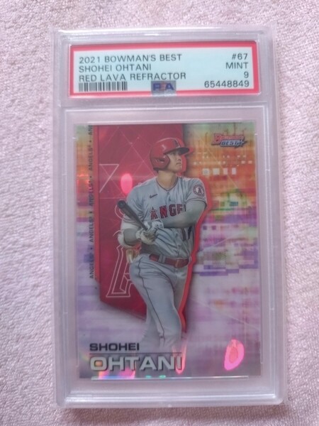 2021 Topps bowman's best 大谷翔平 Shohei Ohtani PSA9 red 5シリAngels エンゼルスメジャーリーグカード