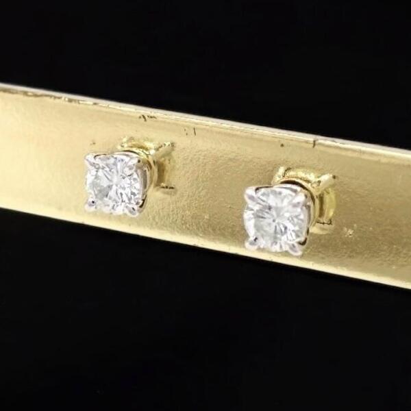 箱 Tiffany & co. ティファニー ソリティア スタッド ピアス ダイヤ ダイヤモンド 3.4mm プラチナ Pt950 3284