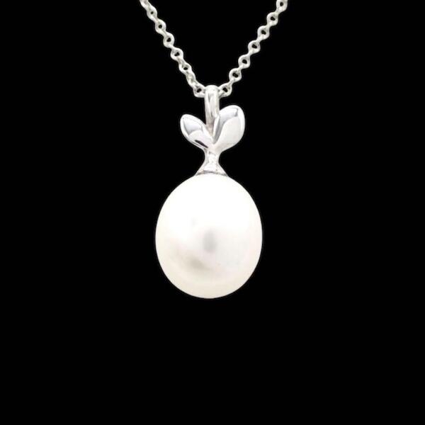 保存袋 Tiffany & co. ティファニー オリーブリーフ パール ネックレス ペンダント 925 スターリングシルバー シルバー アクセサリー 3313