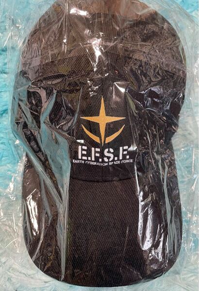 帽子/野球帽/スポーツキャップ『E.F.S.F地球連邦宇宙軍 black』新品. 検:ガンダム