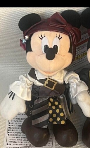 ★タグ付き★ディズニーランド ディズニーシー ディズニー パイレーツ ぬいぐるみバッジ ぬいぐるみ ミニー パルパルーザ ぬいば