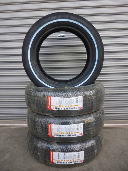 全国送料込■ナンカンRX615■155/65R14■ホワイトリボン■軽自動車NBOXラパンワゴンRタントムーヴデイズルークスウェイクデリカミニ