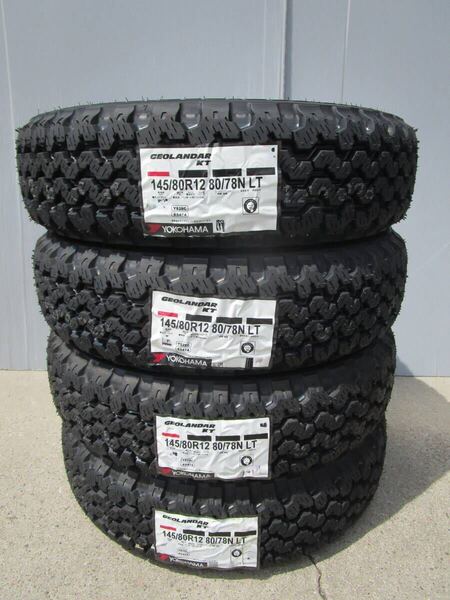 全国送料込み■ヨコハマジオランダーKT■145/80R12LT■2025年製■軽トラ軽バンエブリイキャリイハイゼットバモスNバンアトレーサンバー