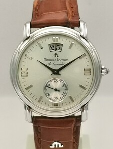 OH済 MAURICE LACROIX 美品 モーリスラクロア 58789 マスターピース ビッグデイト オーバーホール済み メンズ 自動巻き 時計