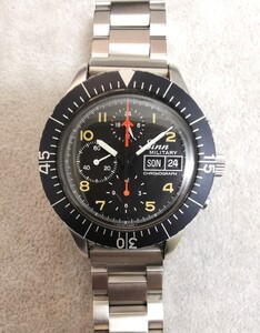 SINN ジン 156.B レマニア5100 ミリタリークロノグラフ 箱保付属 自動巻き 時計