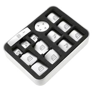 ベンツ パワーウインドウ スイッチカバー 14P サテンシルバー W176 W246 W204 W212 C117 X156 X204 内装 互換品 管理V3