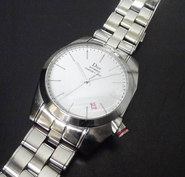 Dior Chiffre Rouge ディオール シフルルージュ 084510 白文字盤 36mm 自動巻 メンズサイズ 本物