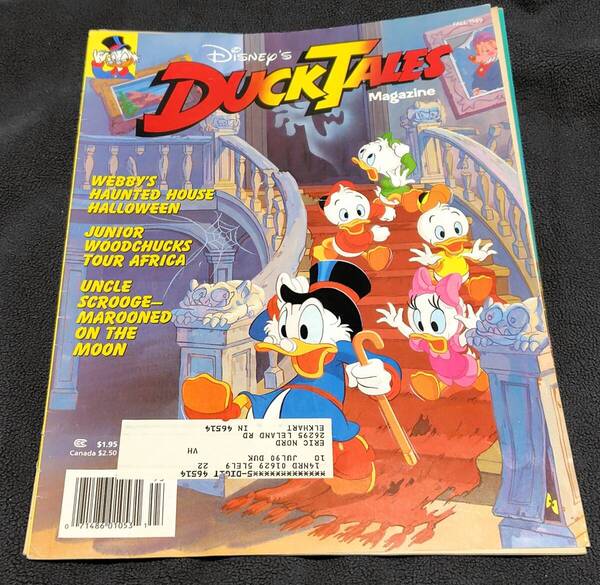 ダックテイルズ マガジン DUCKTALES Magazine 英語 洋書 ディズニー チャンネル スクルージ わんぱくダック夢冒険 アメコミ 1989