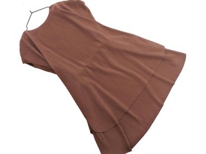 AZUL BY MOUSSY AZUL BY MOUSSY Плиссированная безрукавка вырезать и сшить размерS/коричневый ■◆ ☆ fea1 Дамы